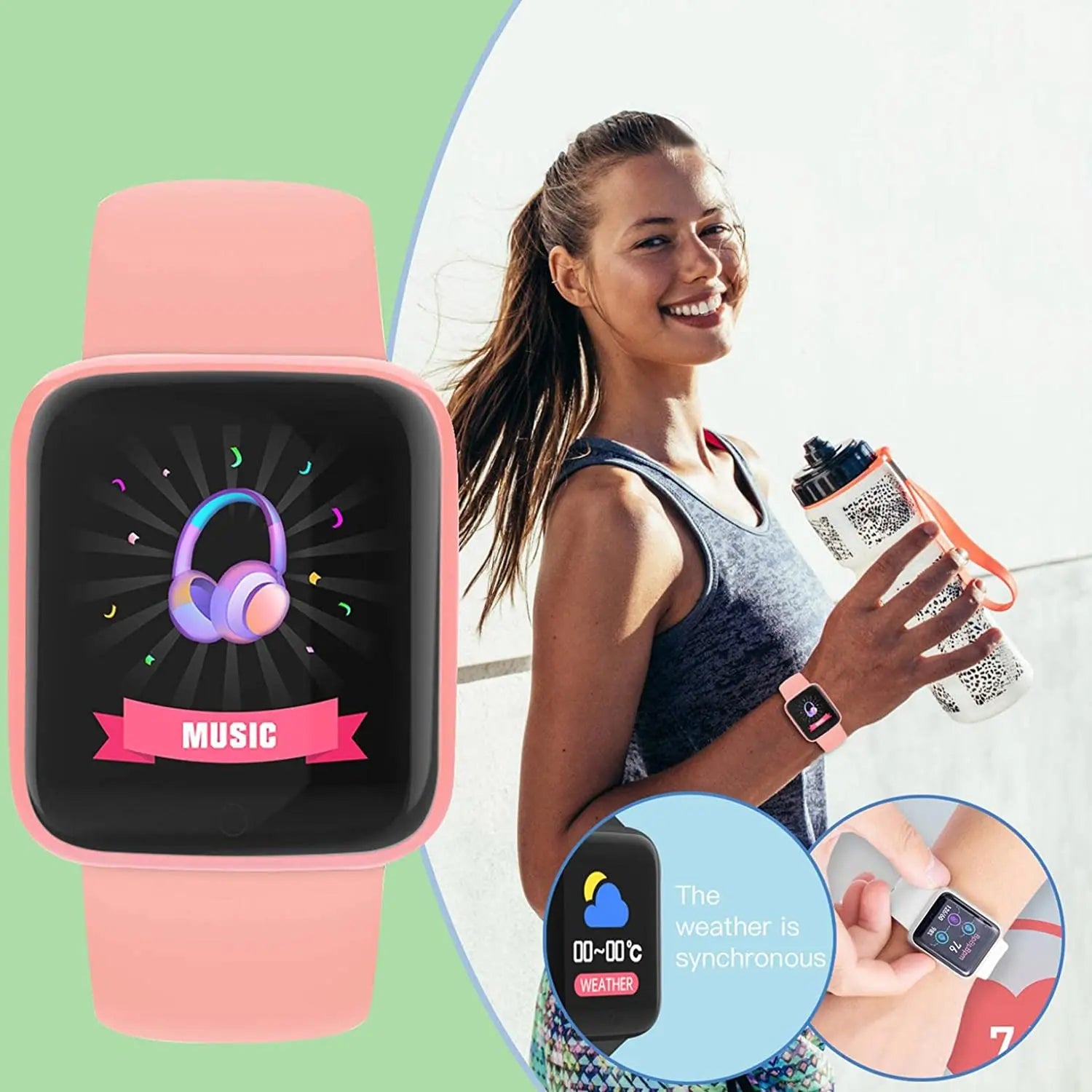 Y68/D20 Smartwatch – Bluetooth Fitness Tracker for Men & Women