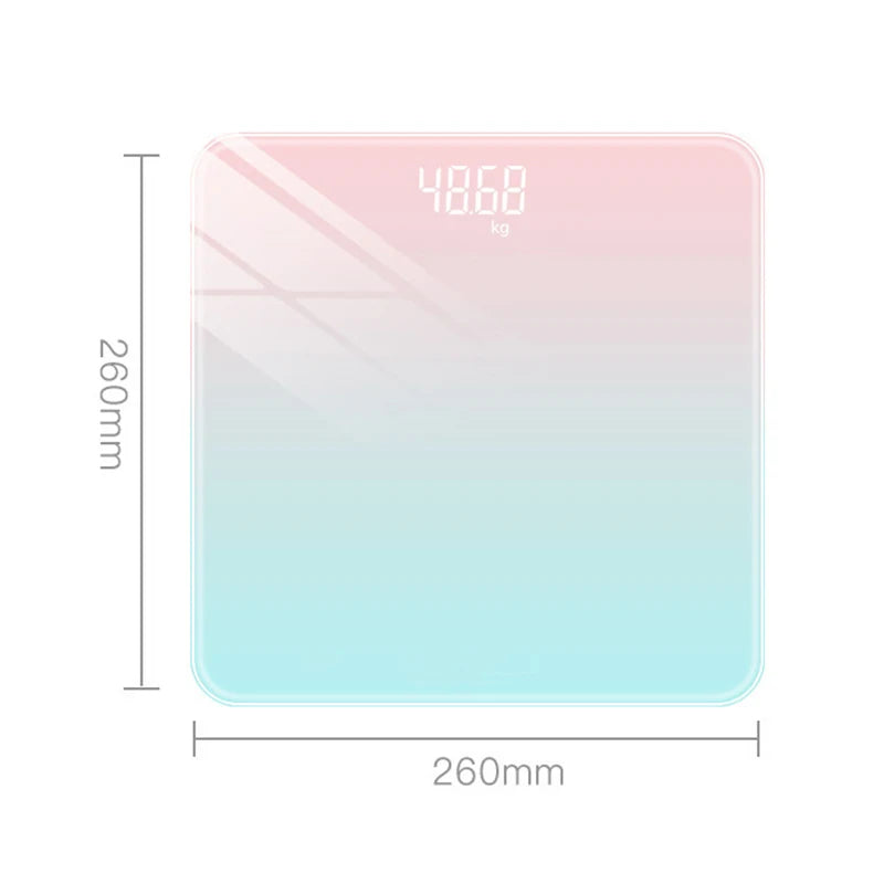 Gradient Color LCD Digital Body Weight Scale