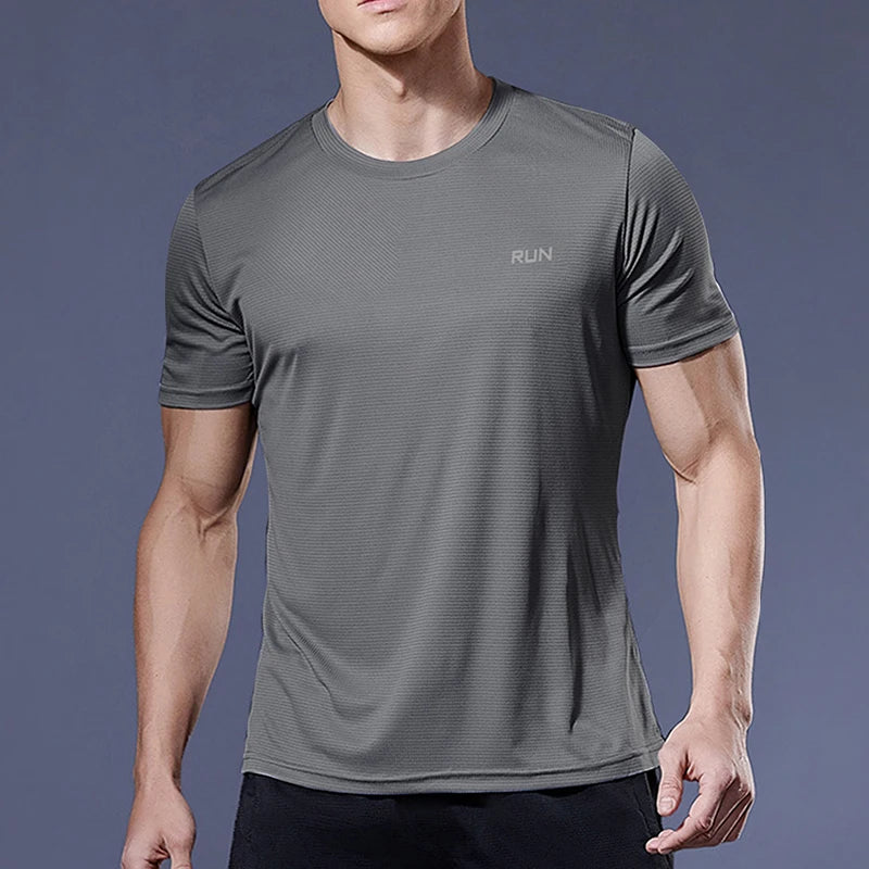 Men’s Quick-Dry Sports T-Shirt – Compression Fit