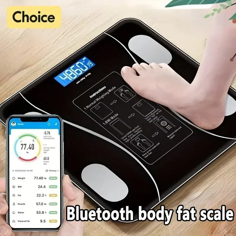 Smart Bluetooth Body Fat Scale – BMI & Fitness Analyzer