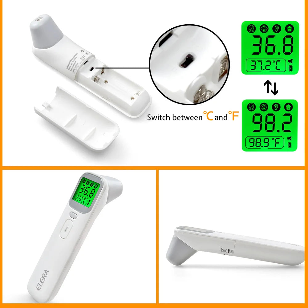 ELERA Infrared Digital Thermometer – Forehead & Ear