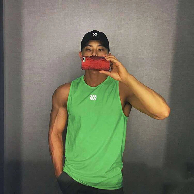 Men’s Breathable Mesh Fitness Tank Top