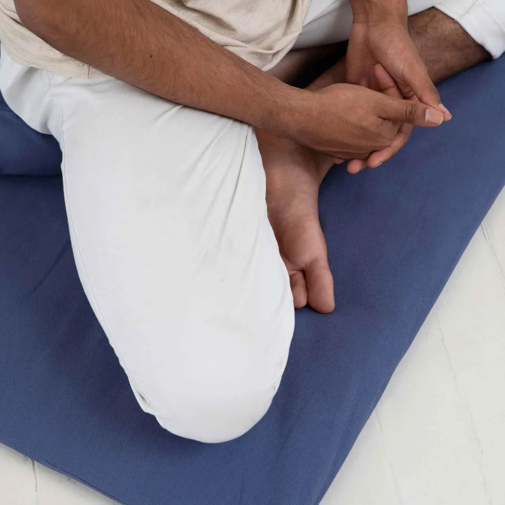 Cotton Zabuton Meditation Floor Mat – Washable Cover