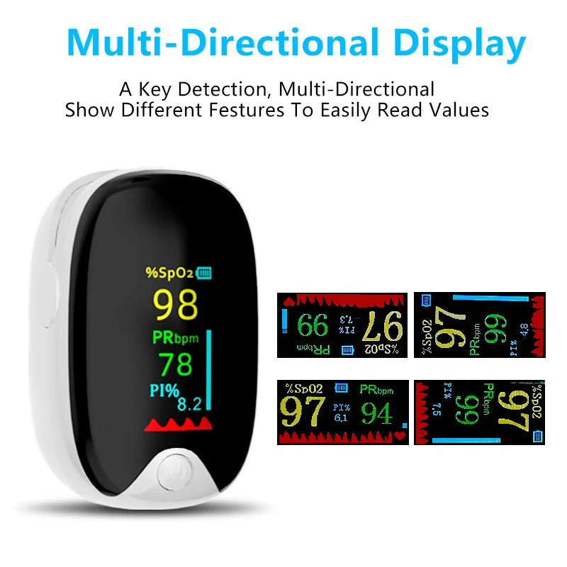 Medical Finger Pulse Oximeter for Adults & Children