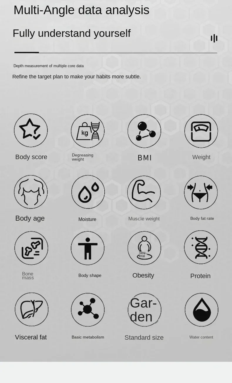 Smart Bluetooth Body Fat Scale – BMI & Fitness Analyzer