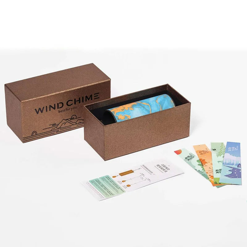 HLURU Bamboo Wind Chimes – 9 Notes with 4 Chords