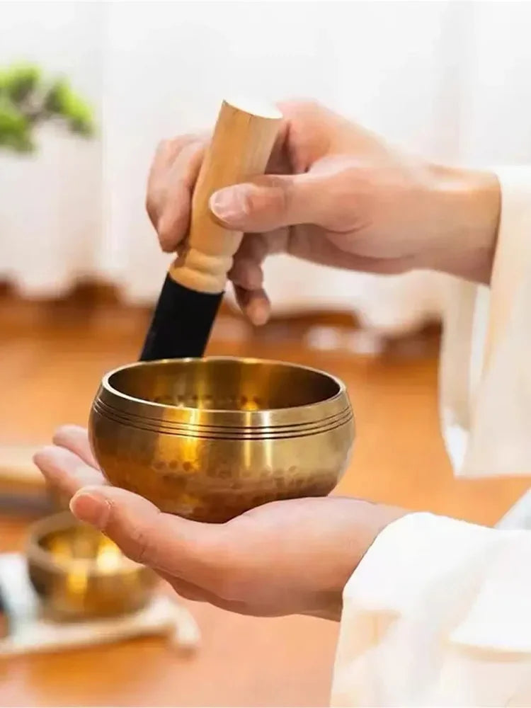 Tibetan Singing Bowl Set – Meditation & Stress Relief Tool
