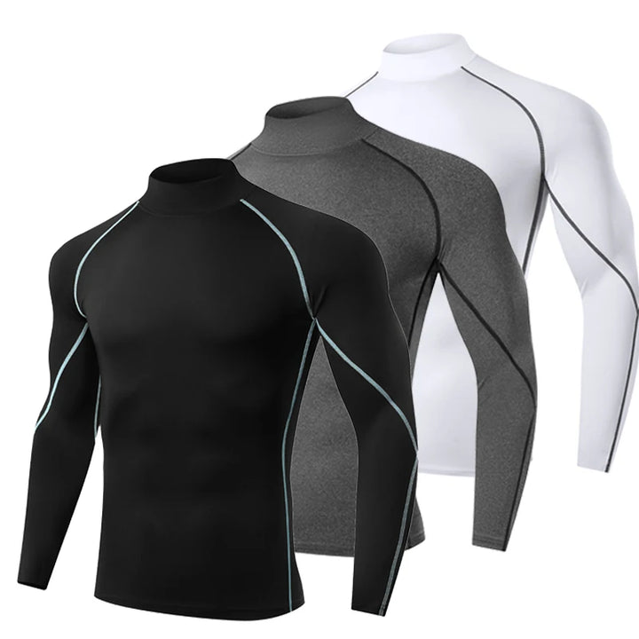 Men’s Long Sleeve Compression Sport Shirt – Quick Dry