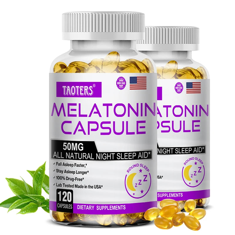 Melatonin Capsules – Natural Sleep Aid for Adults
