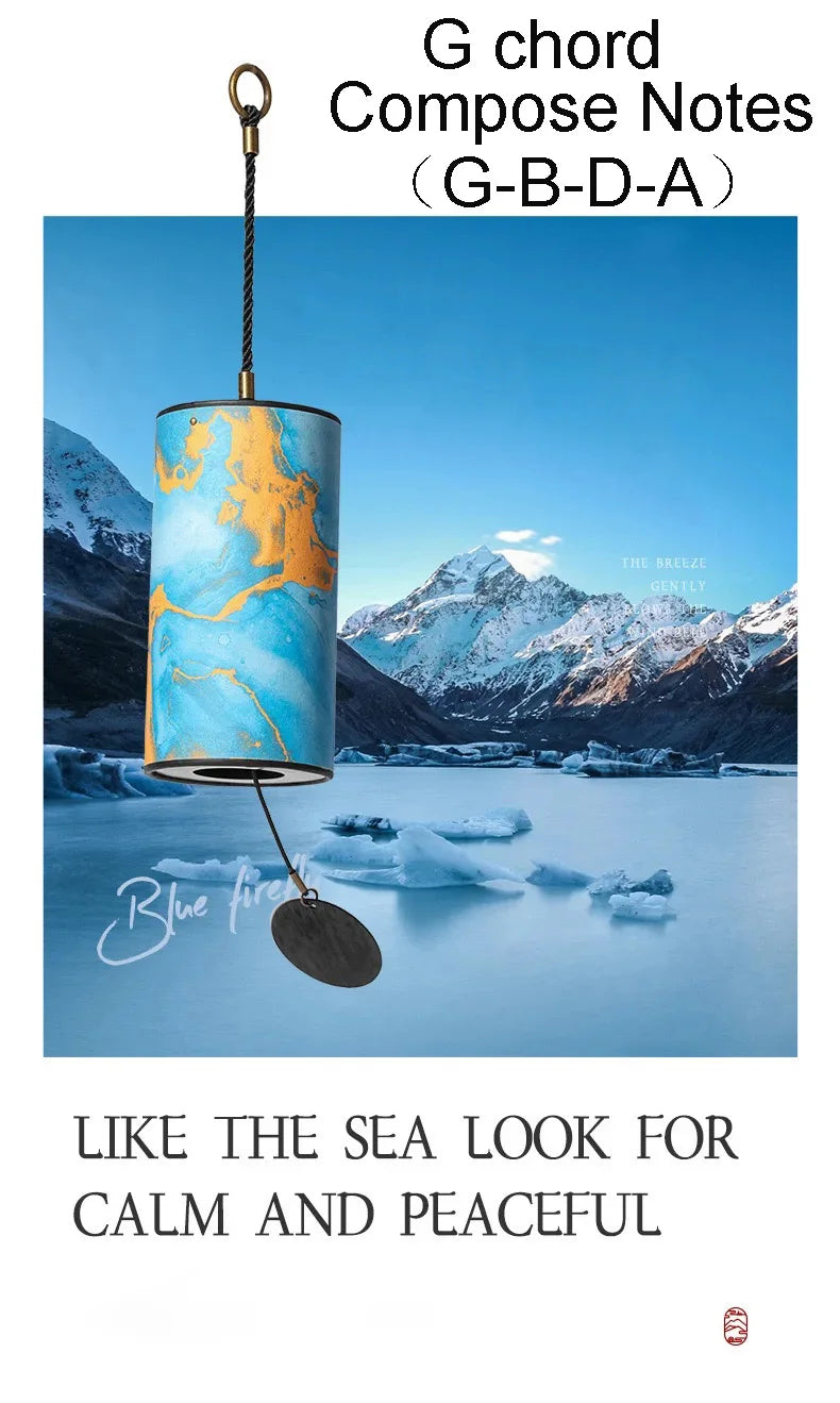 HLURU Bamboo Wind Chimes – 9 Notes with 4 Chords