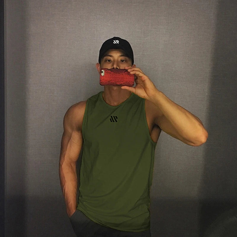 Men’s Breathable Mesh Fitness Tank Top